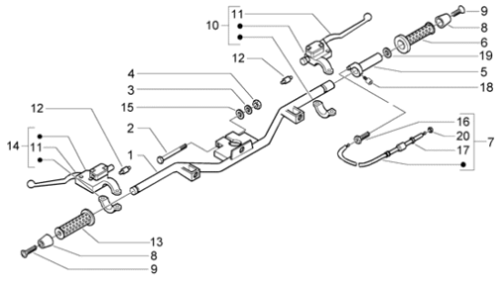 Εικόνα της ΣΚΡΙΠ ΓΚΑΖΙΟΥ VESPA GT 125-200-CM060950