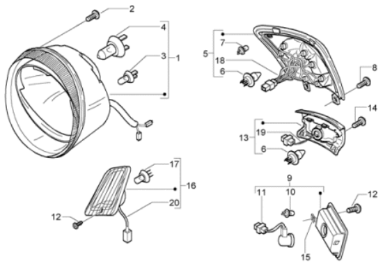 Εικόνα της ΚΑΠΑΚΙ ΦΑΝΟΥ ΑΡΙΘΜΟΥ VESPA GT ΠΡΑΣ 382-63870100VC