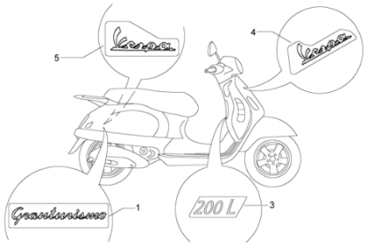 Εικόνα της ΣΗΜΑ ΠΛΕΥΡΟΥ VESPA GT GRANTURISMO-620682