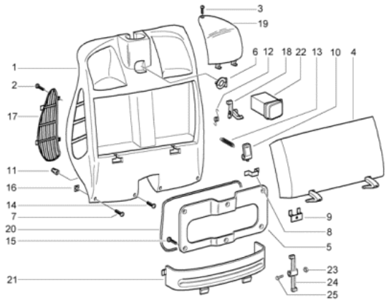 Εικόνα της ΝΤΟΥΛΑΠΙ VESPA GTS MY14 ΜΑΥΡΟ 94-1B00334800090