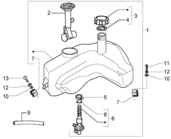 Εικόνα της ΦΛΟΤΕΡ ΤΕΠ.ΒΕΝΖ VESPA GT 125-200 53 χιλ-CM086809