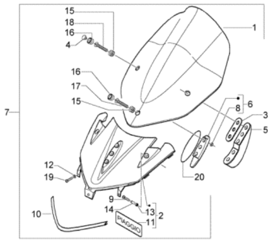 Εικόνα της ΣΗΜΑ ΠΟΔΙΑΣ ΛΟΓΟΤΥΠΟ PIAGGIO-5743990095