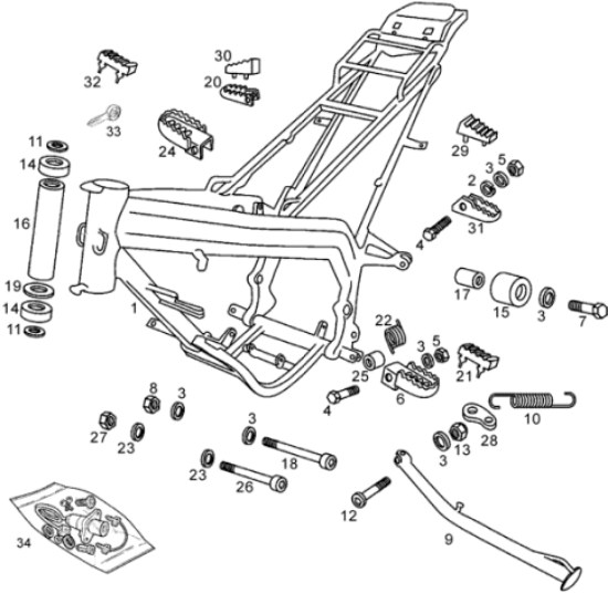 Εικόνα της ΕΛΑΤΗΡΙΟ ΜΑΡΣΠΙΕ DERBI SD 50 R-SM/RS-SX-00H04903292