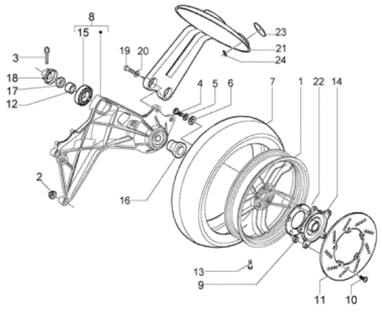 Εικόνα της ΔΙΣΚΟΦΡΕΝΟ ΠΙΣΩ Χ7-Χ8-Χ9 500-Χ10-NEX-MP3-56498R