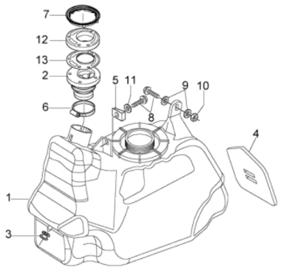 Εικόνα της ΤΕΠΟΖΙΤΟ ΒΕΝΖ GILERA NEXUS-975153