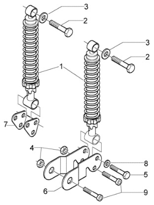 Εικόνα της ΑΜΟΡΤΙΣΕΡ ΠΙΣΩ Χ7-Χ8-X EVO125<>250-646552