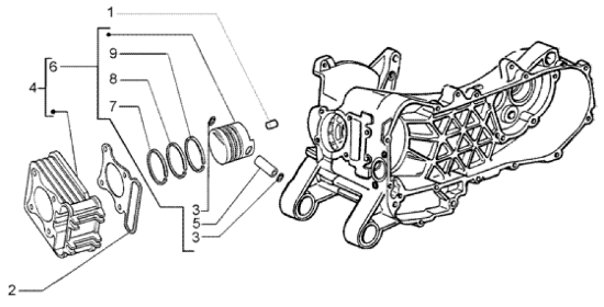 Εικόνα της ΠΙΣΤΟΝΙ STD SCOOTER 50CC 4T CAT.3-9696045003