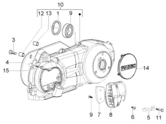 Εικόνα της ΛΑΜΑΚΙ ΣΥΓΚΡΑΤΗΣΗΣ BEVERLY 125<>250-830242