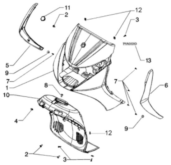 Εικόνα της ΣΗΜΑ ΠΟΔΙΑΣ ΛΟΓΟΤΥΠΟ PIAGGIO-5743990095