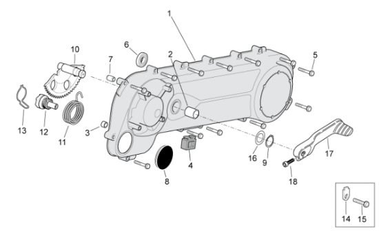 Εικόνα της ΚΑΠΑΚΙ ΚΙΝΗΤΗΡΑ SCOOTER 50 2T MY10-8721985