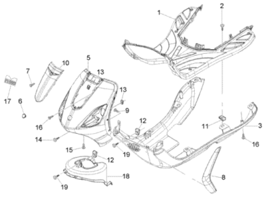 Εικόνα της ΠΟΔΙΑ ΜΠΡ FLY 50/125/150 ΓΚΡΙ EXC 738/A-62198000F2