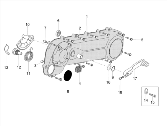 Εικόνα της ΚΑΠΑΚΙ ΚΙΝΗΤΗΡΑ SCOOTER 50 2T MY10-8721985