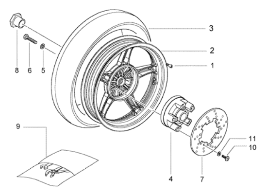 Εικόνα της ΒΑΣΗ ΠΙΣΩ ΔΙΣΚΟΦΡ RUN-STALK-MC2-56111R