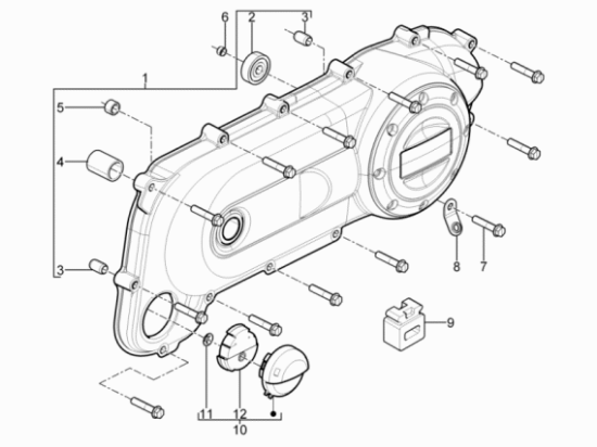 Εικόνα της ΚΑΠΑΚΙ ΚΙΝΗΤΗΡΑ SCOOTER 50 2T MY10-8721985