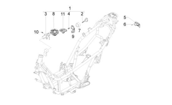 Εικόνα της ΚΛΕΙΔΙ ΑΚΑΤΕΡΓ APRILIA SR 300 MY11>-1B000256