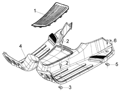 Εικόνα της ΠΑΤΩΜΑ VESPA LX ΜΑΥΡΟ-622900000P