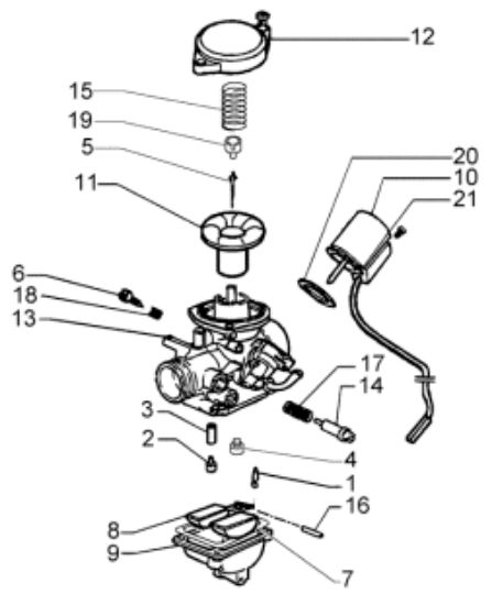 Εικόνα της ΚΑΠΑΚΙ ΒΑΛΒΙΔΑΣ ΚΑΡΜΠ SCOOTER 50 4T-828824