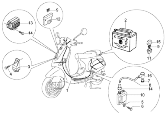 Εικόνα της ΣΤΑΘΕΡΟΠΟΙΗΤΗΣ LIB 50 2T-VESPA LX 50 4-832637