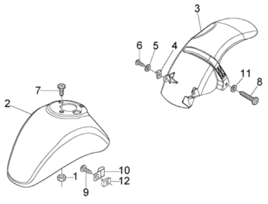 Εικόνα της ΦΤΕΡΟ ΜΠΡΟΣ VESPA LX ΚΟΚΚ 894-66652800R7