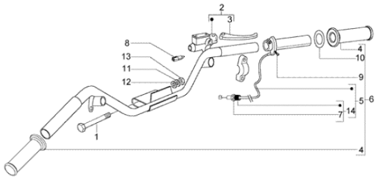 Εικόνα της ΤΡΟΜΠΑ ΦΡ VESPA GT 200-LX-S ΔΕΞΙΑ ±-CM074904