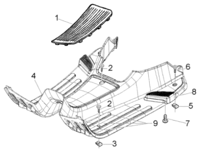 Εικόνα της ΠΑΤΩΜΑ VESPA LX ΜΑΥΡΟ GRAF 79/A-62212440ND