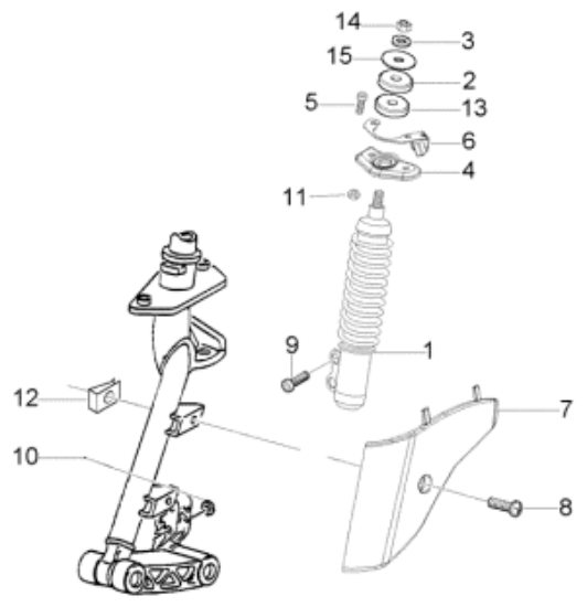 Εικόνα της ΒΑΣΗ ΣΥΓΚΡ ΜΠΡ ΜΑΡΚΟΥΤΣΙ VESPA LX-601610