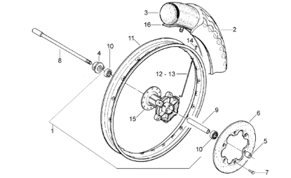 Εικόνα της ΚΑΨΟΥΛΙ ΑΚΤΙΝΑΣ ΜΠΡ ΤΡΟΧΟΥ RX/MX 50-AP8208410