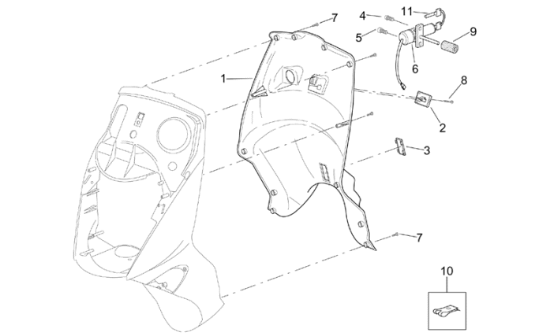 Εικόνα της ΚΛΕΙΔΙ ΑΚΑΤΕΡΓ APRILIA SCAR/ATL/SP CITY-AP8104613