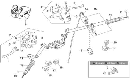 Εικόνα της ΜΠΟΥΤΟΝ ΣΤΑΡΤ SCOOTER 50-125-150-200-250-AP8124208