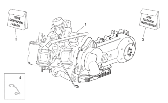 Εικόνα της ΣΕΤ ΦΛΑΝΤΖΕΣ SCOOTER 125-200 4T4V ΚΥΛ/ΚΕ-4975886