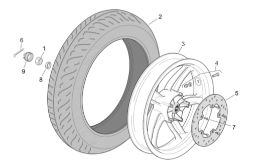 Εικόνα της ΤΡΟΧΟΣ ΠΙΣΩ SCAR 125-250 04-06-AP8128051