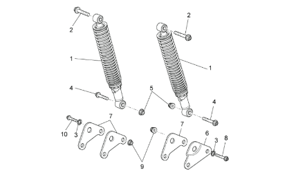 Εικόνα της ΒΑΣΗ ΠΙΣΩ ΑΜΟΡΤΙΣΕΡ SCAR LIGHT 125-200-JC62211X92000