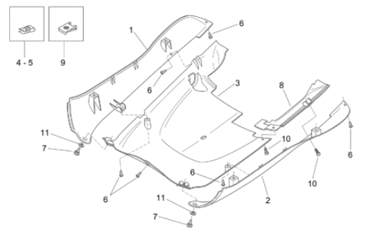 Εικόνα της ΚΛΙΠΣ SR50/SPORT CITY 125-200-250-AP8202449