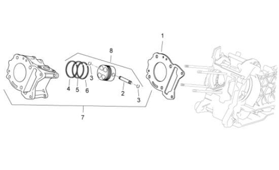 Εικόνα της ΠΙΣΤΟΝΙ STD SCOOTER 125 4T 4V CAT 2-1A0077850B