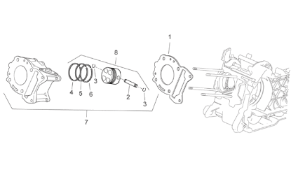 Εικόνα της ΠΙΣΤΟΝΙ STD SCOOTER 125 4T 4V CAT 1-1A0077850A