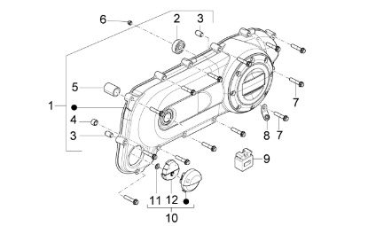 Εικόνα της ΚΑΠΑΚΙ ΚΙΝΗΤΗΡΑ SCOOTER 50 2T MY10-8721985