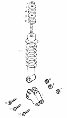 Εικόνα της ΑΜΟΡΤΙΣΕΡ ΠΙΣΩ DERBI BLD 125CC-00G01511191