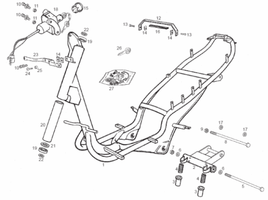 Εικόνα της ΒΙΔΑ ΜΠΡΑΤΣΟΥ ΚΙΝΗΤ DERBI GP1 250 ΜΕΓ-00G03001271