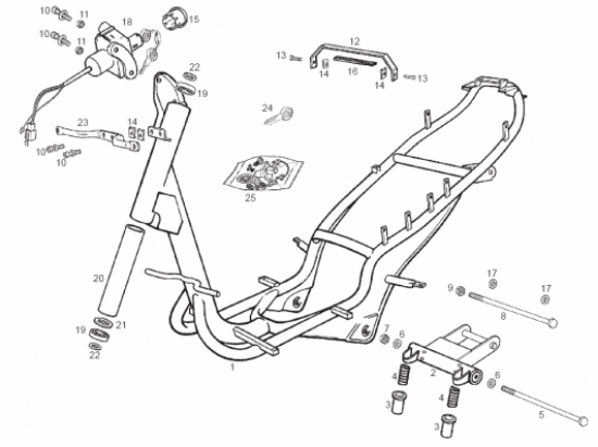 Εικόνα της ΚΛΕΙΔΙ ΑΚΑΤΕΡΓ DERBI / DIESIS-RCR-SMT-00F01810411