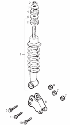 Εικόνα της ΑΜΟΡΤΙΣΕΡ ΠΙΣΩ DERBI BLD 125CC-00G01511191