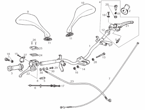 Εικόνα της ΣΚΡΙΠ ΓΚΑΖΙΟΥ DERBI BOULEVARD 125<>200-00G00909081