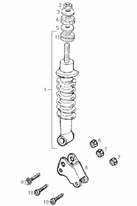 Εικόνα της ΑΜΟΡΤΙΣΕΡ ΠΙΣΩ DERBI BLD 125CC-00G01511191