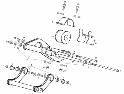 Εικόνα της ΒΙΔΑ ΜΠΡΑΤΣΟΥ ΚΙΝΗΤ DERBI GP1 250 ΜΕΓ-00G03001271