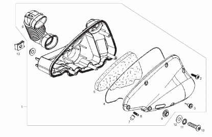 Εικόνα της ΘΑΛΑΜΟΣ ΦΙΛΤΡΟΥ DERBI BOULEVARD 125-877347