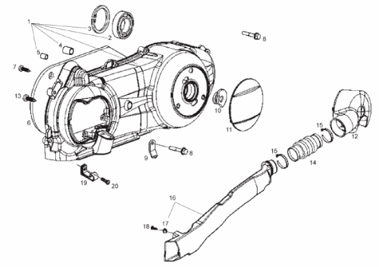 Εικόνα της ΚΑΠΑΚΙ ΔΙΑΚΟΣΜΗΤ ΚΙΝΗΤΗΡΑ 125-250 E3-CM155102