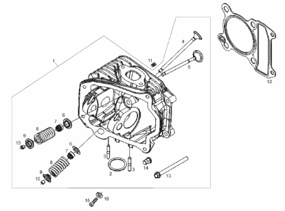 Εικόνα της ΒΑΛΒΙΔΑ ΕΞΑΓΩΓΗΣ SCOOTER 50 4T 2V 16,11-969239