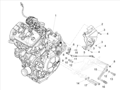 Εικόνα της ΚΙΝΗΤΗΡΑΣ APRILIA RS 457 4T 8V 2ΚΥΛ-CM327601