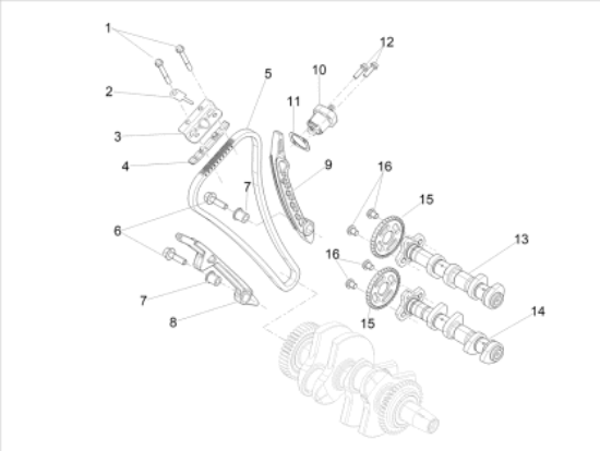 Εικόνα της ΤΕΝΤΩΤΗΡΑΣ ΚΑΔΕΝΑΣ SCOOTER 125<>530-1A018752