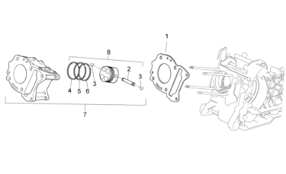 Εικόνα της ΠΙΣΤΟΝΙ STD SCOOTER 125 4T 4V CAT 1-1A0077850A