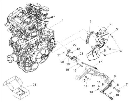 Εικόνα της ΓΛΥΣΤΡΑ ΑΛΥΣΙΔΑΣ RS 660-TUAREG 660 ΜΠΡΟΣ-2B005886